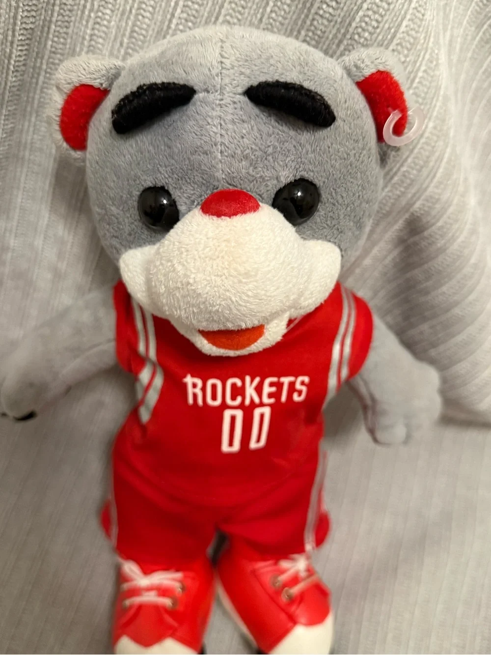 Forever Collectibles Gray and Red Rockets Plush Bear